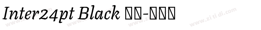 Inter24pt Black 字体字体转换